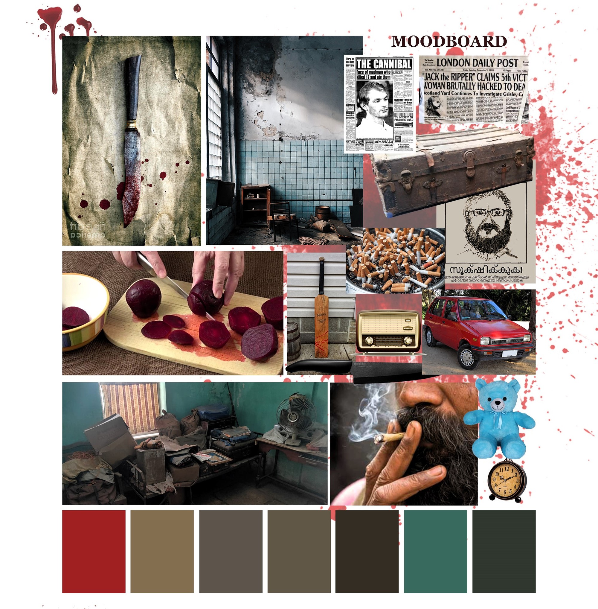 Moodboard for Another Short Film About Killing