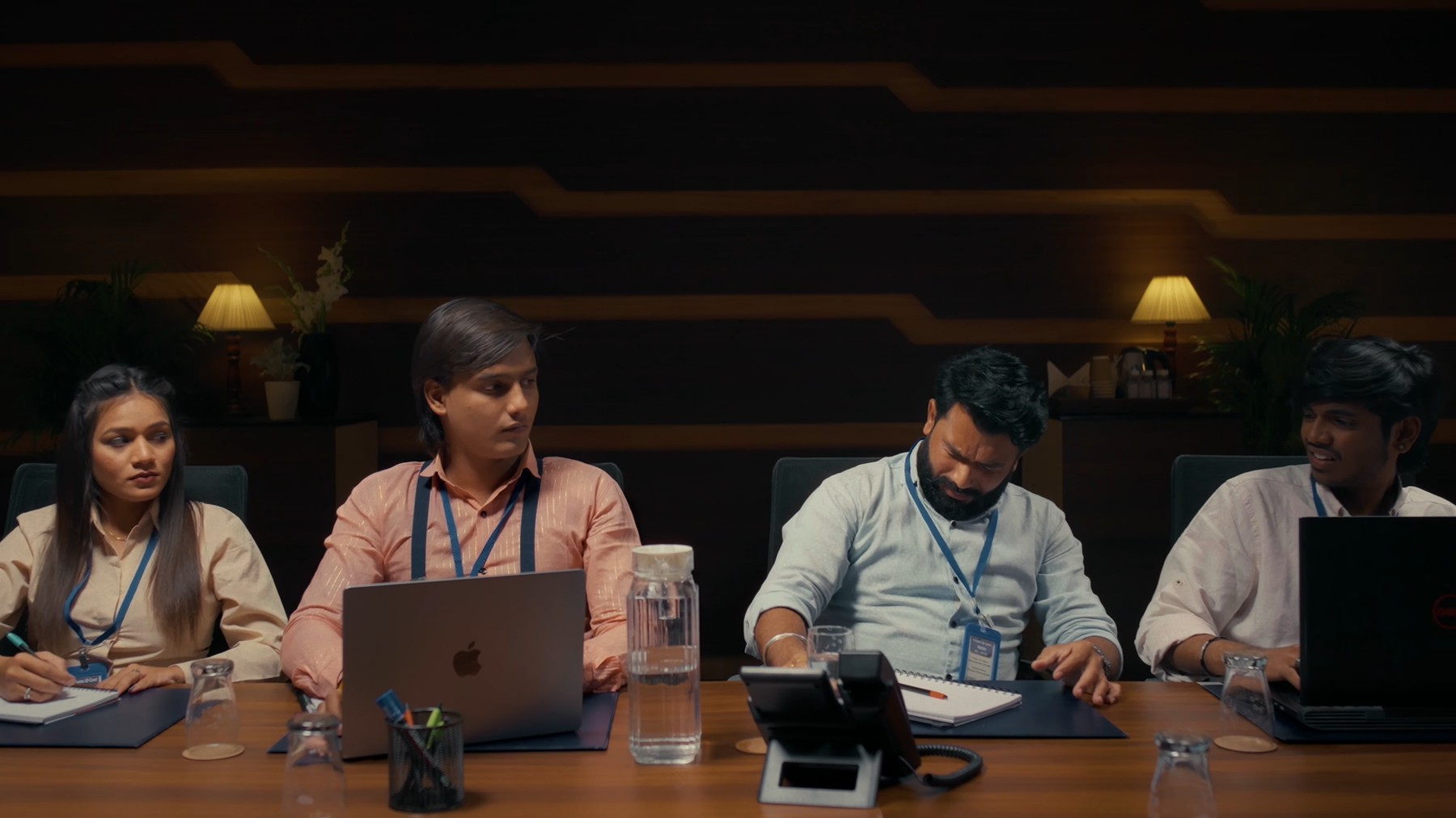 Boardroom scene, FITREATcouple campaign