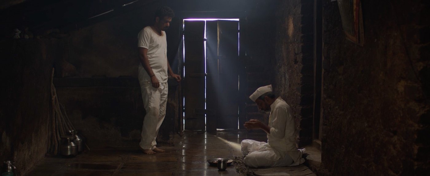 Film still, procession scene