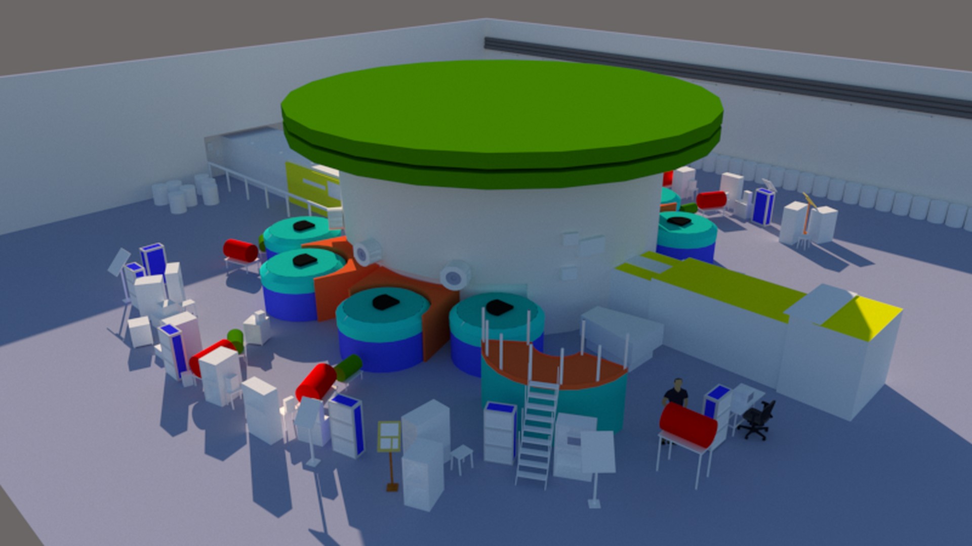 Reactor set 3D block model